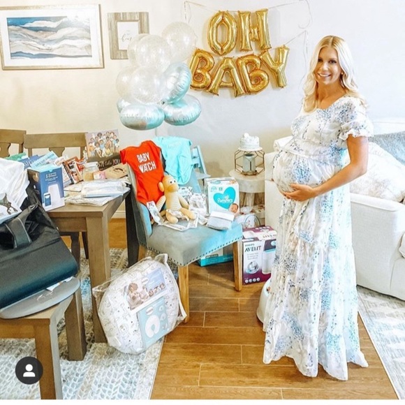 Blue Floral maxi SOLD - Picture 4 of 14